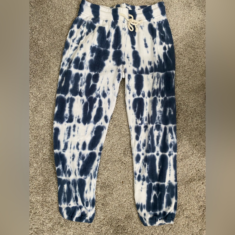 Lou & Grey Tie-Dye Joggers - Blue & White
